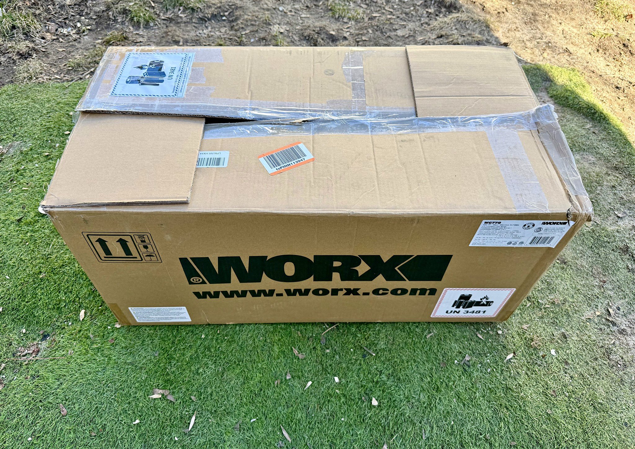 WORX 40V CORDLESS ELECTRIC LAWN MOWER WITH MULCH BAG **TOOL ONLY ...