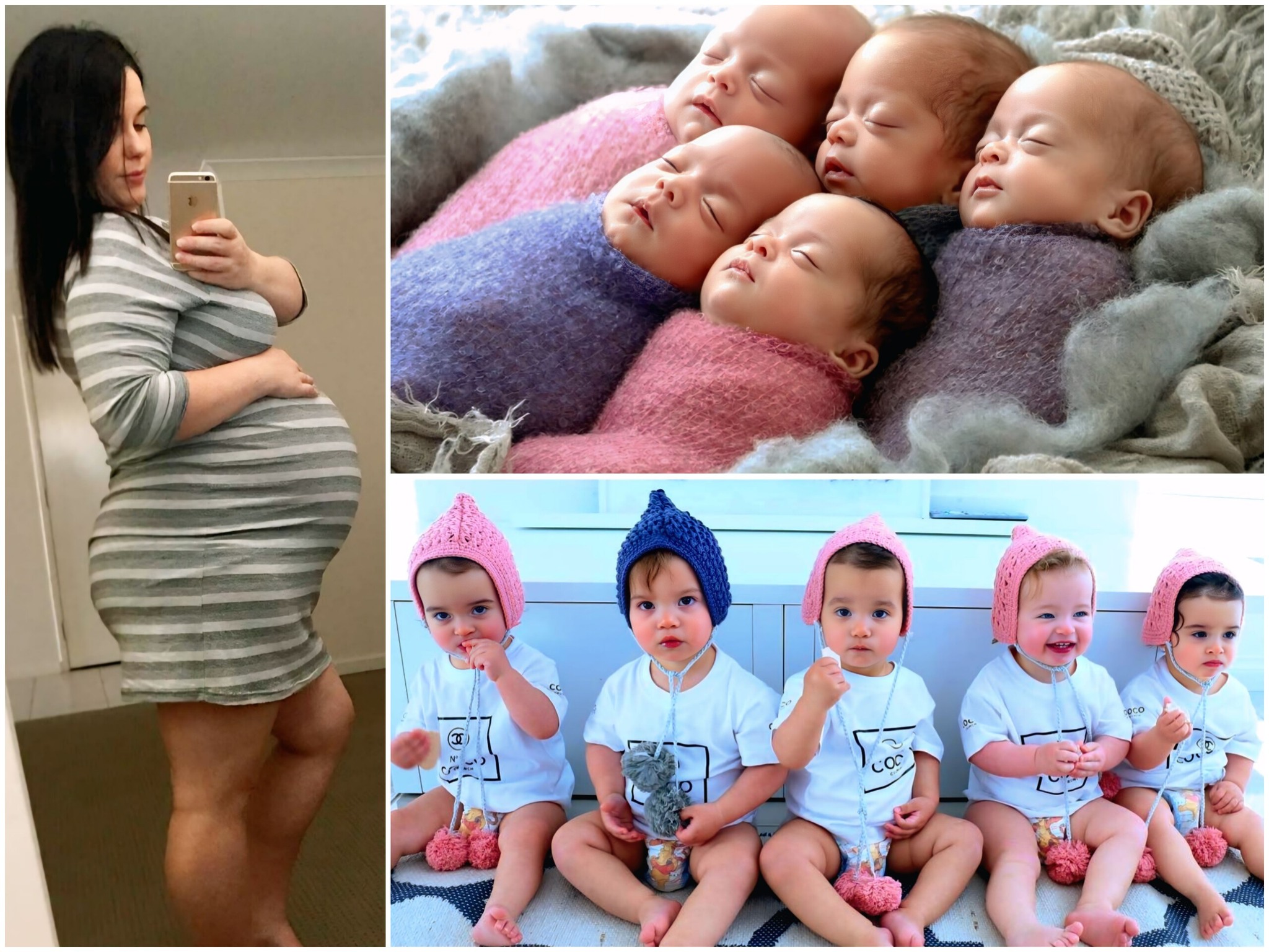 Pregnancy - Five Times the Joy: Australian Mom Kim Tucci Welcomes ...