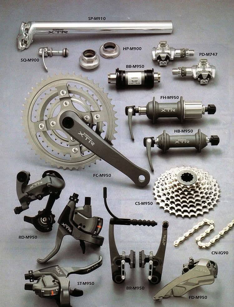 Shimano's XTR M950 group used by Olympic gold medalist