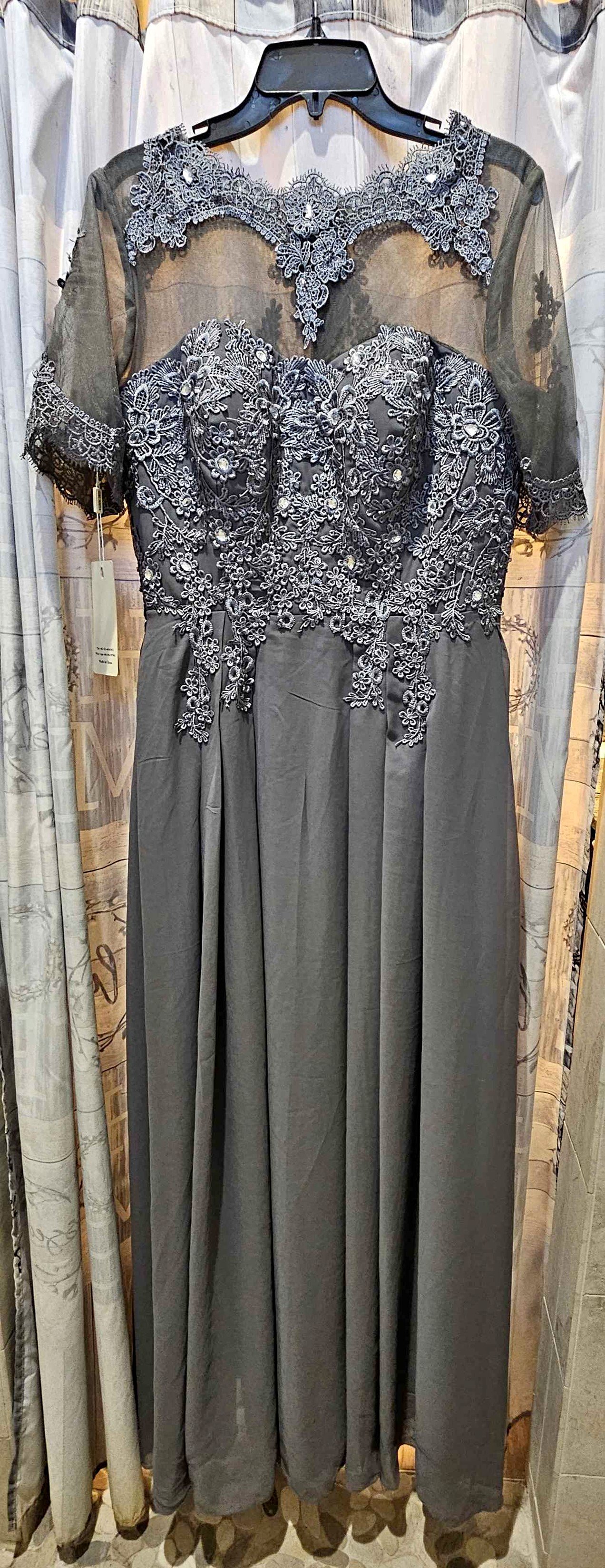womens maxi cotton dresses 'Hallie' Print Dress the dress feels airy PRODUCT:ED2535-34ZB Plus Size White Wedding Color:Charcoal Matte