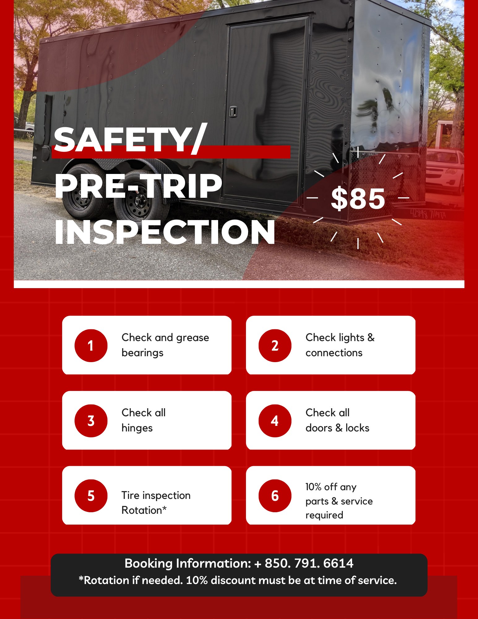 Coastal - 🚦 Trailer Safety Inspection Special 🚦 Keep your trailer safe ...