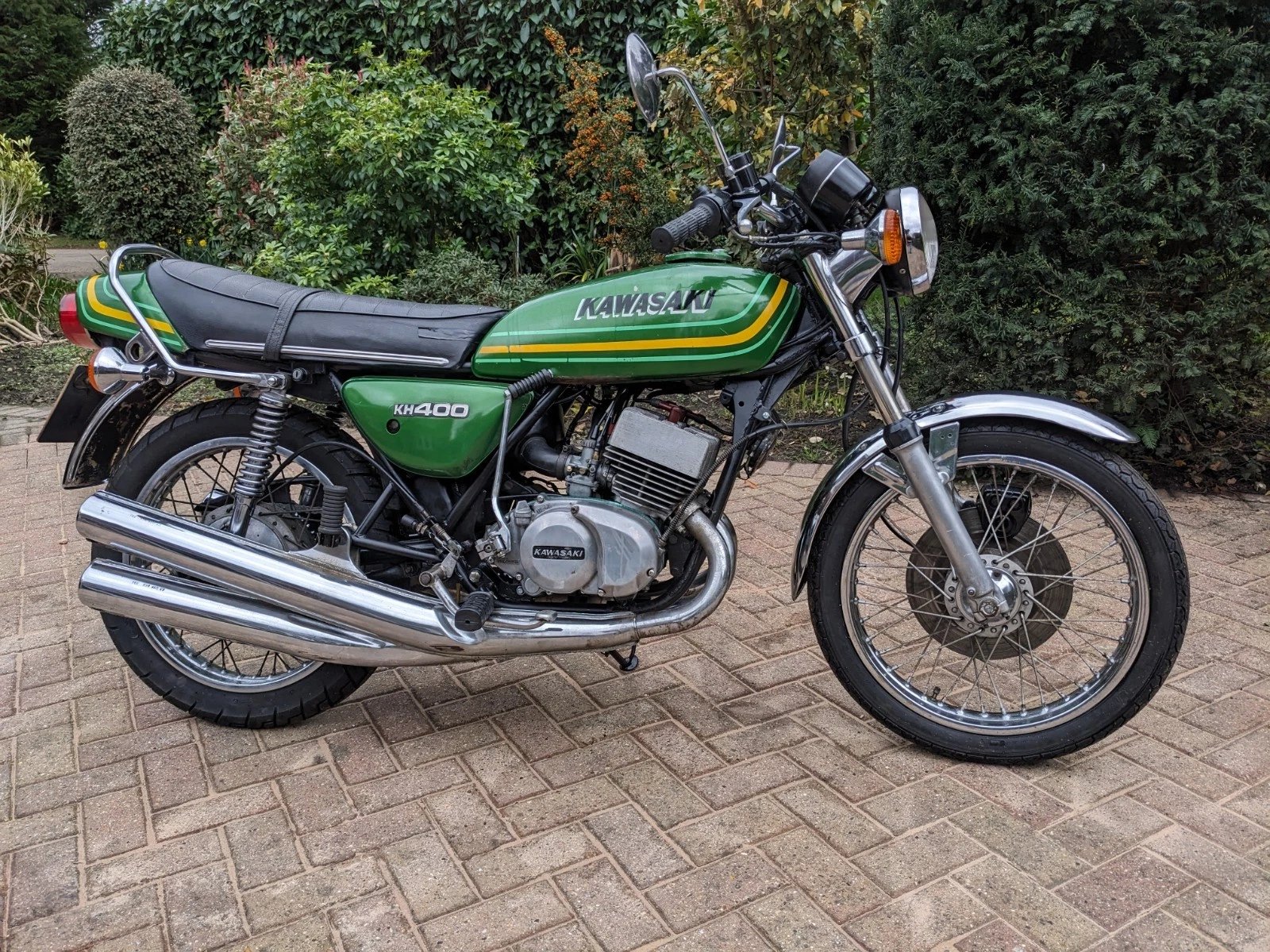 Vintage Kawasaki motorcycle found after 40 years