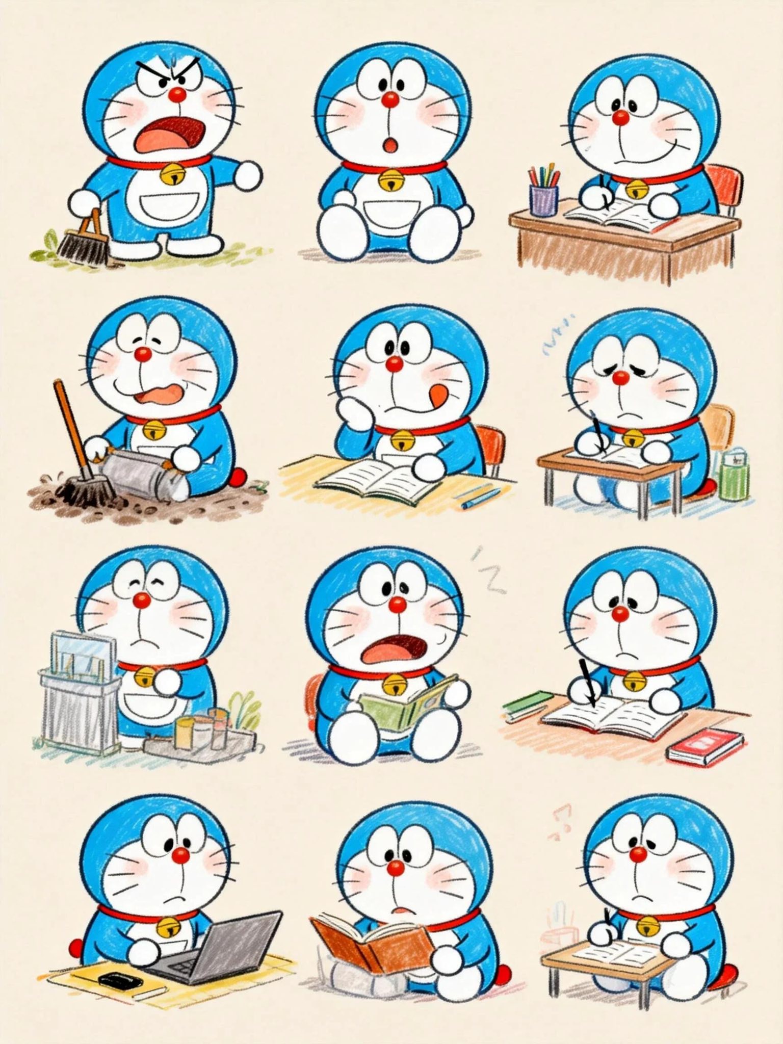 Cartoons, Inc. - 這都是桌布😂～老樣子，請自取 ️ #哆啦A夢 #Doraemon #多啦A夢... | Facebook