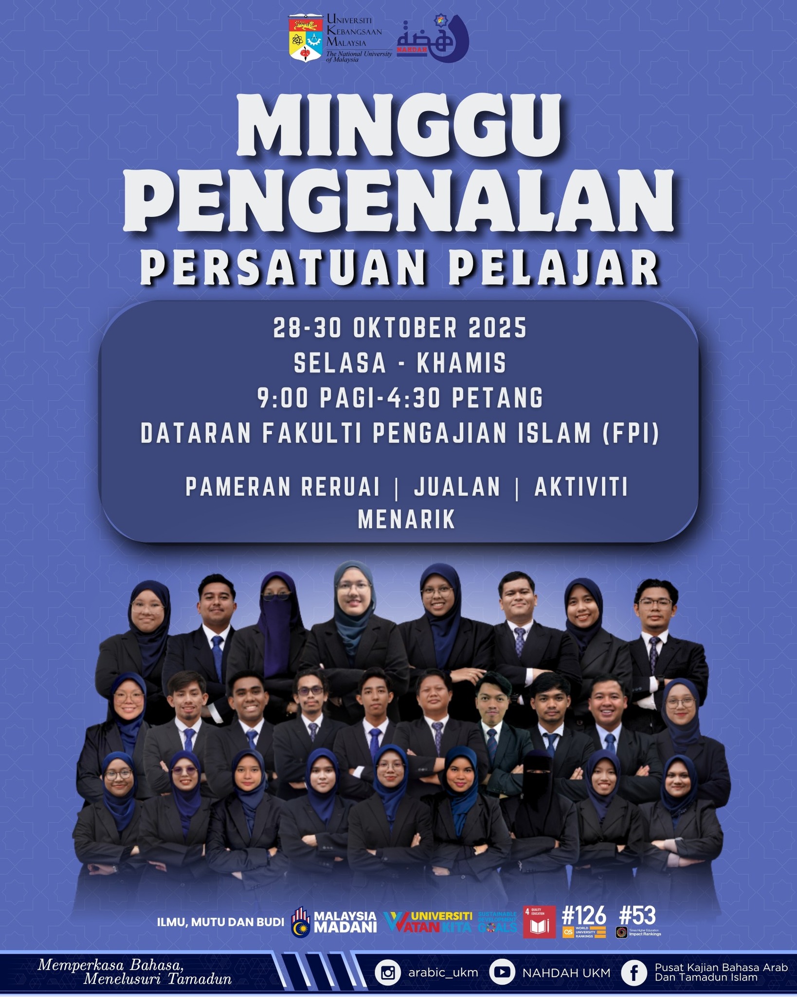 Pusat - [ MINGGU PENGENALAN PERSATUAN PELAJAR (M3P) NAHDAH SESI 25/26 ...