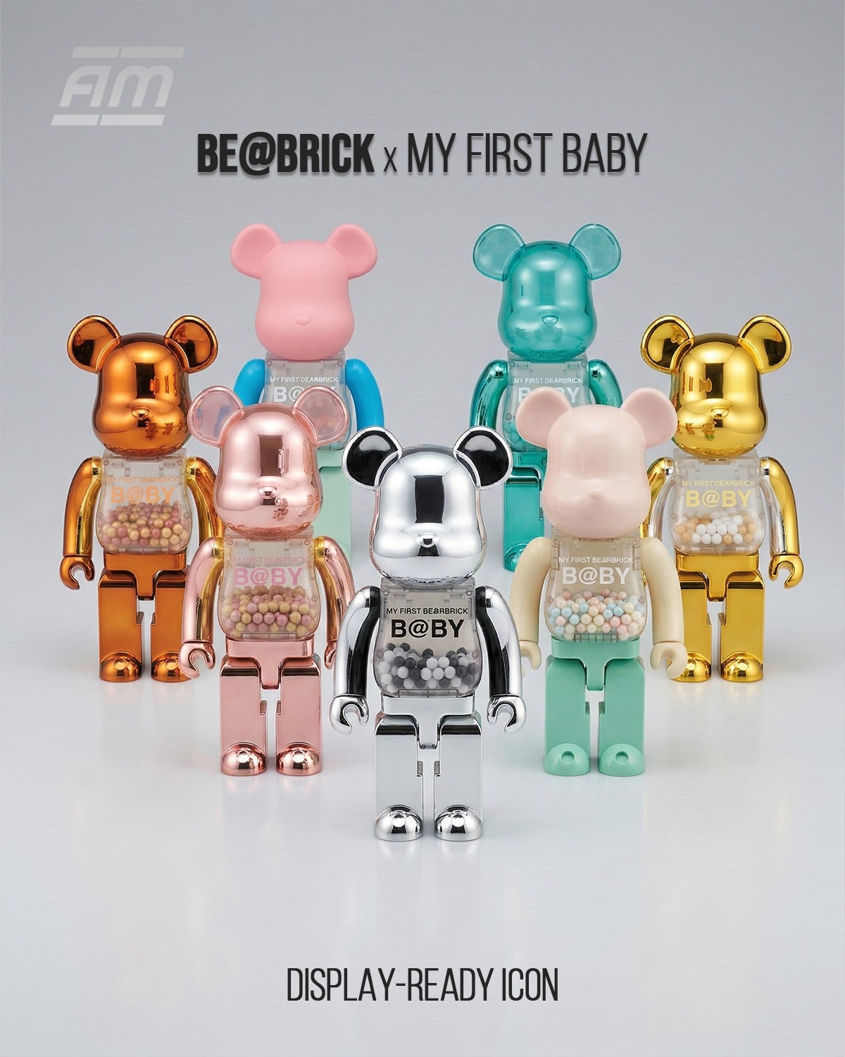 A fan-favorite in the BE@RBRICK universe 🎨 My First Baby edition
