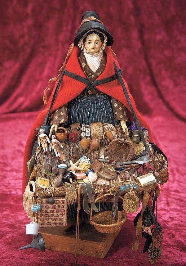This is a Welsh Peddler doll and it dates to the last half of the