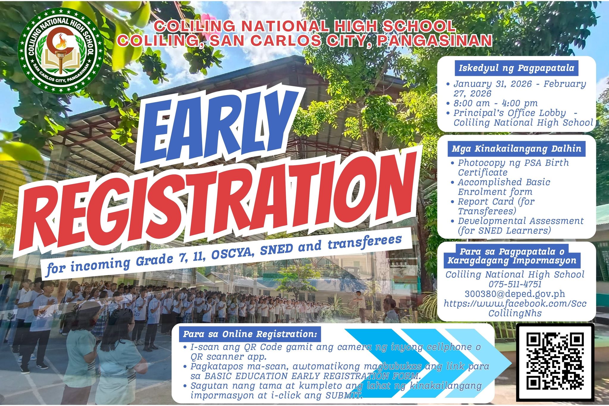 DepEd - 📣 EARLY REGISTRATION AY BUKAS NA! Inaanyayahan ang mga incoming ...
