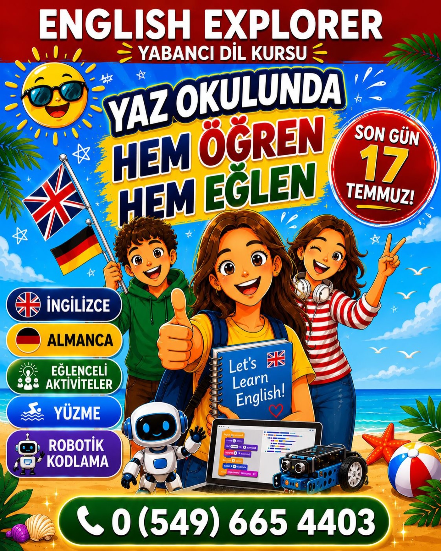İzmir'de - 🌞Bu yaz keşfet, öğren, eğlen! English Explorer Yaz Dönemi  