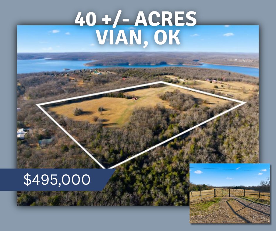 Lindsey - RARE FIND – 40± Acres Near Lake Tenkiller! Fully fenced ...