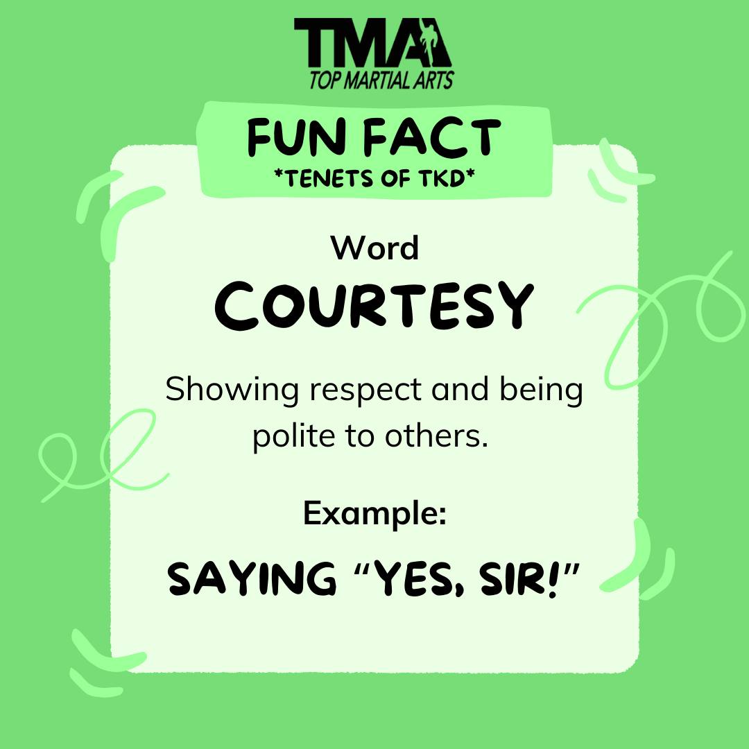 Master - Our next series of TKD Fun Facts are all about the Tenets of ...