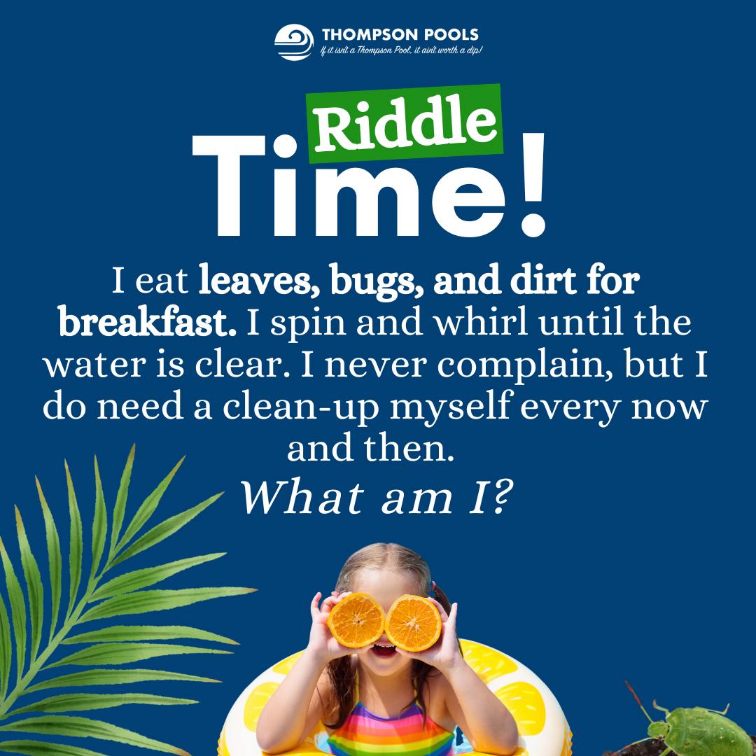 Thompson - 💦 Riddle Time! I eat leaves, bugs, and dirt for breakfast. I ...