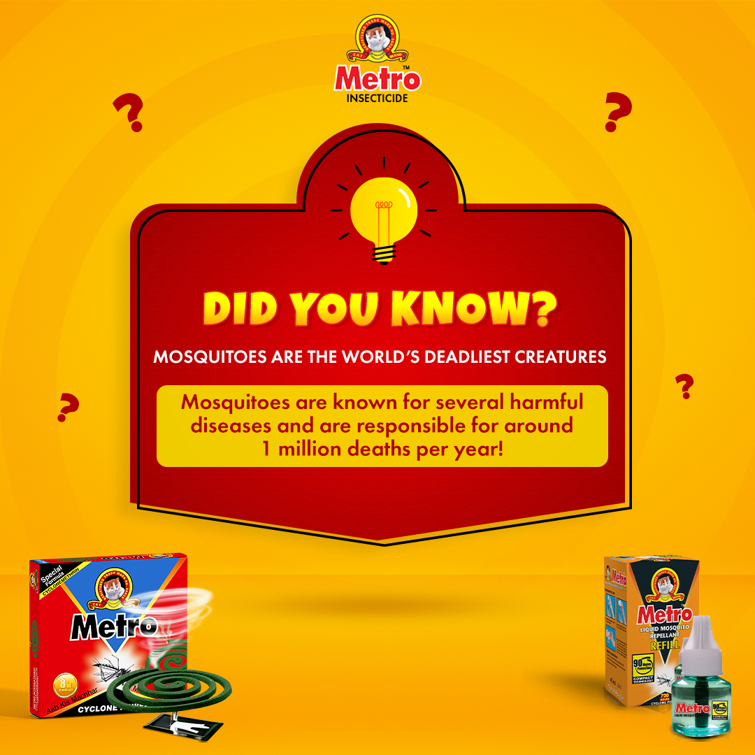 Did you know? Mosquitoes are the... - Metro Insecticide