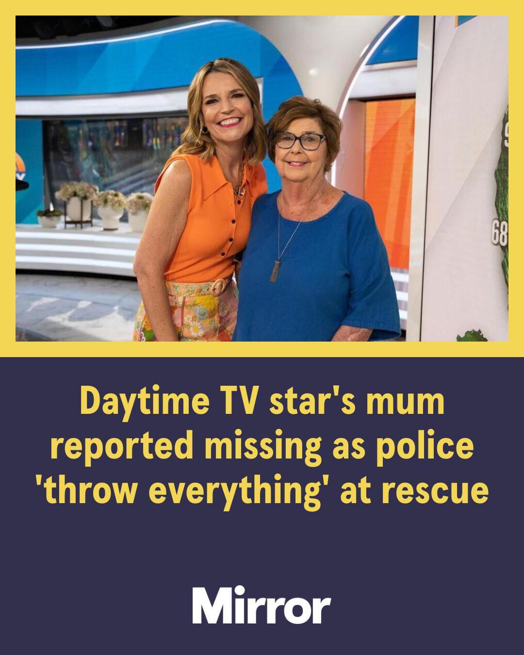 The Mirror - A daytime TV star's mother has been reported... | Facebook