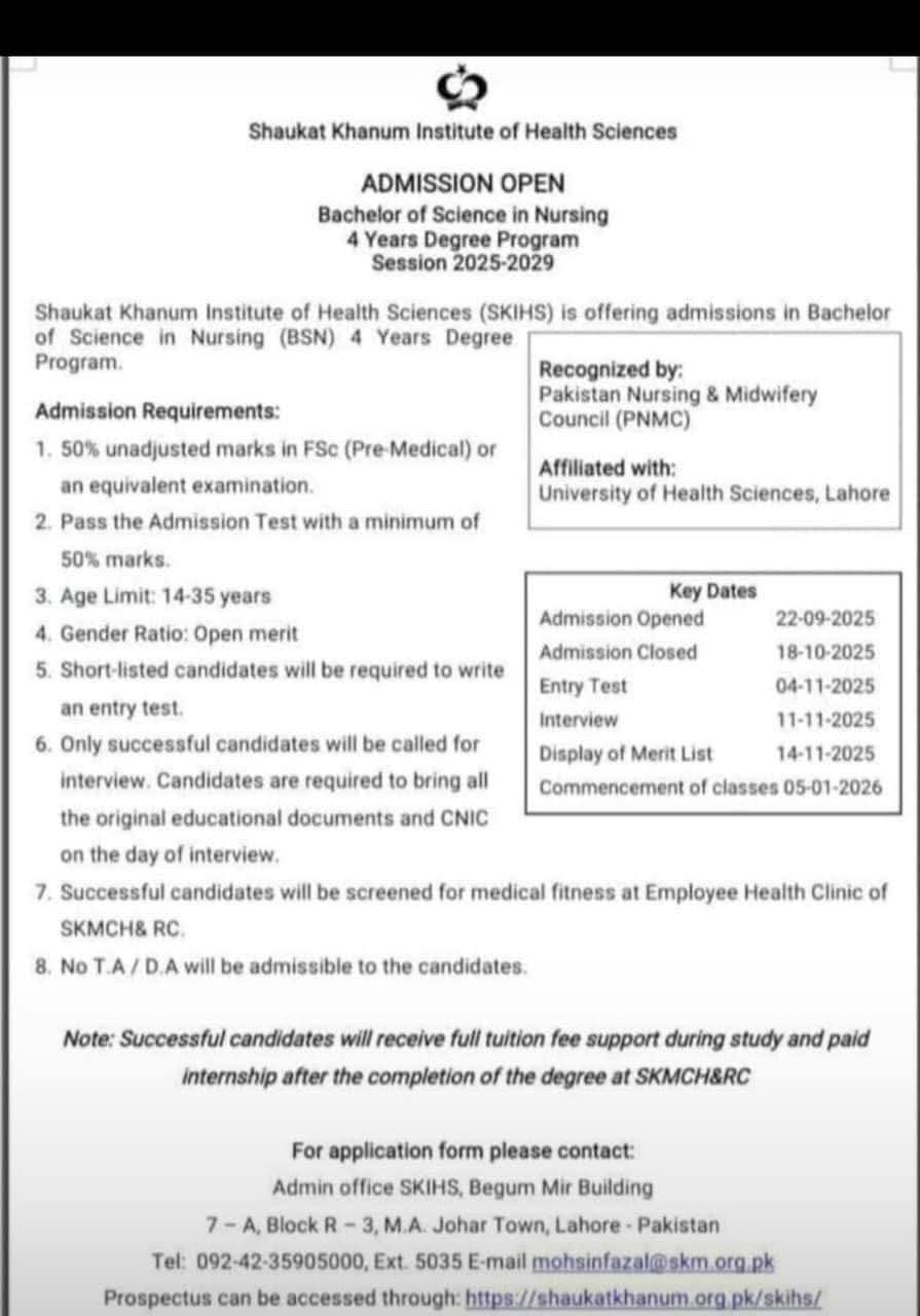 Admission Open 🌟 Golden... - Nursing students KPK. | Facebook