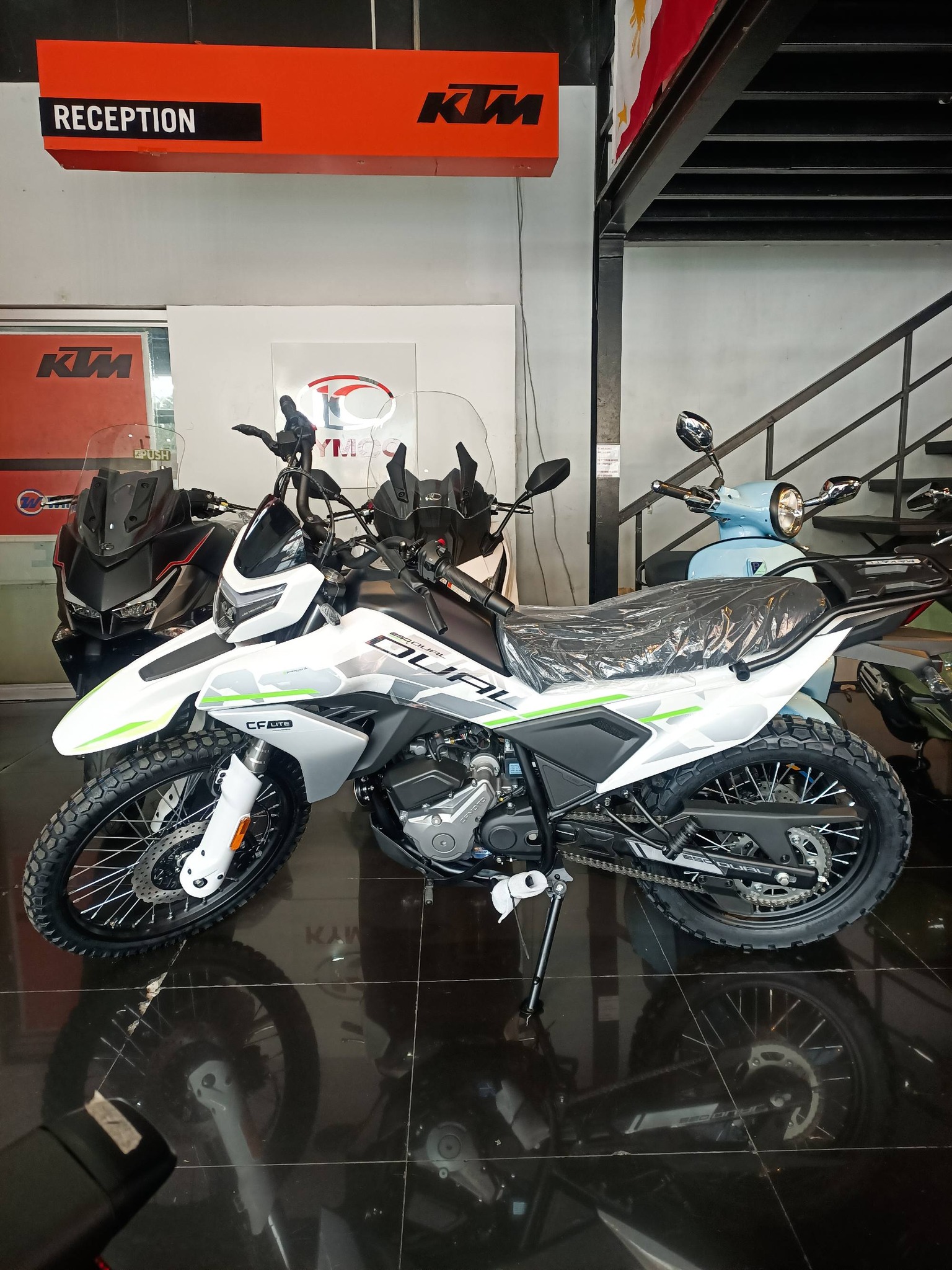 NORTH NO NAME × SOUTH ROAD CFMOTO 250 DUAL 💥 SRP: ₱ 141,900 Versatility on 2 wheels. Buy