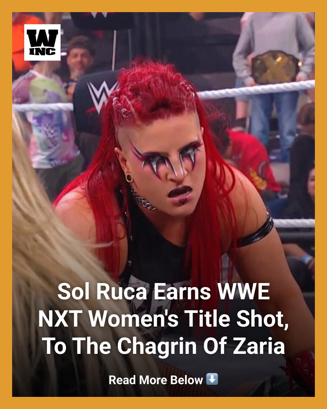 Wrestling - Sol Ruca earned a future NXT Women's title opportunity ...
