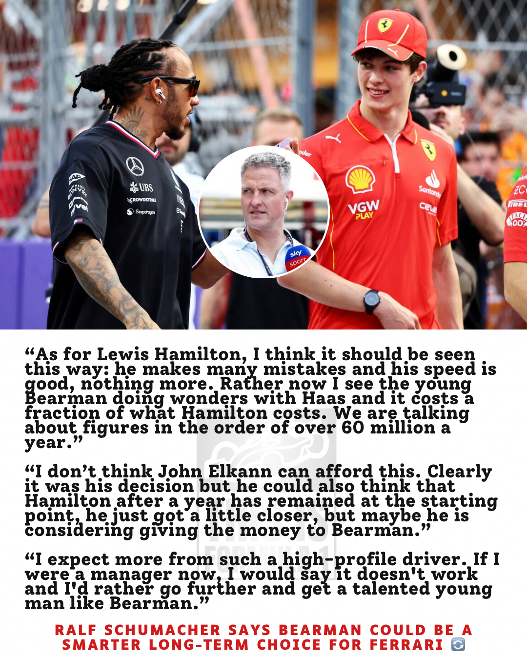 A Bold Recommendation From Ralf... - This is Formula 1 | Facebook