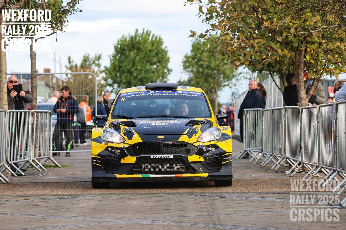 CRSpics.com - Matthew Boyle leaving the Wexford Rally parc ferme 2025 ...