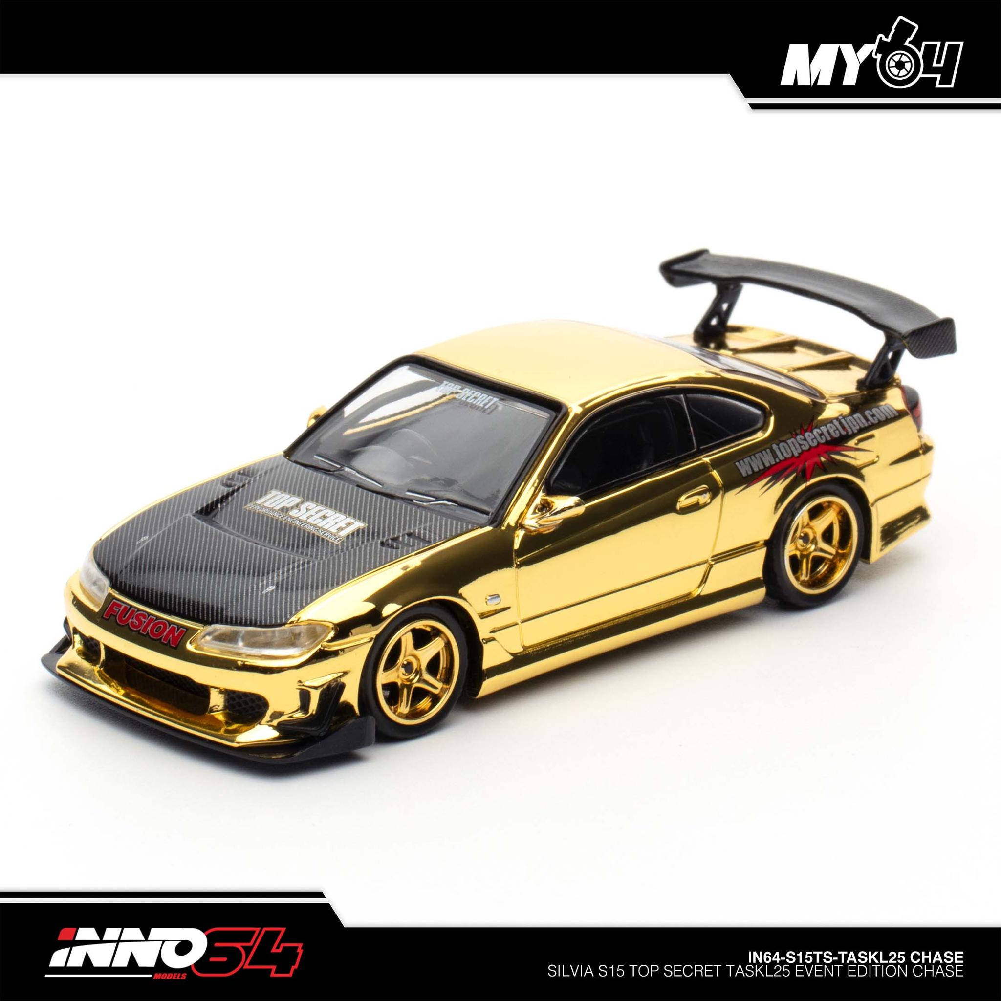 ミニカー INNO 1/64 TOP SECRET TASKL2025 S15 CHASE ▪️DIECAST MODEL▪️ Silvia S15 Top Secret TASKL25 Event Edition