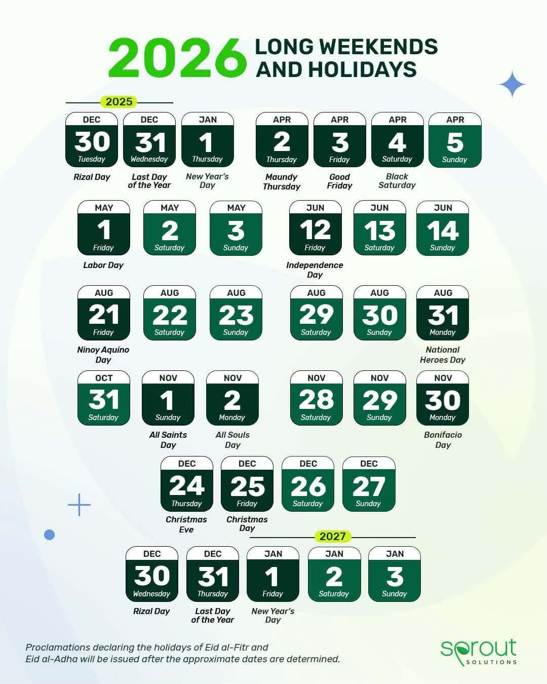 Long Holidays for 2026 - RPN DXKS Surigao | Facebook