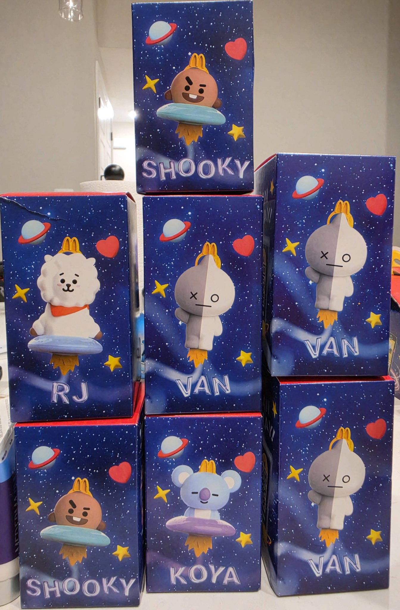BT21 trade: Shooky, 2 Vans for Tata, Cooky, Mang, Chimmy, Ship, or