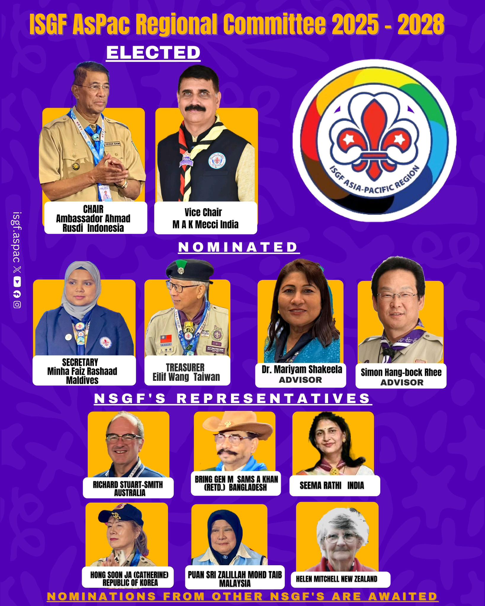 ISGF - 🌏 Introducing the ISGF AsPac Regional Committee 2025–2028 🌏 We ...