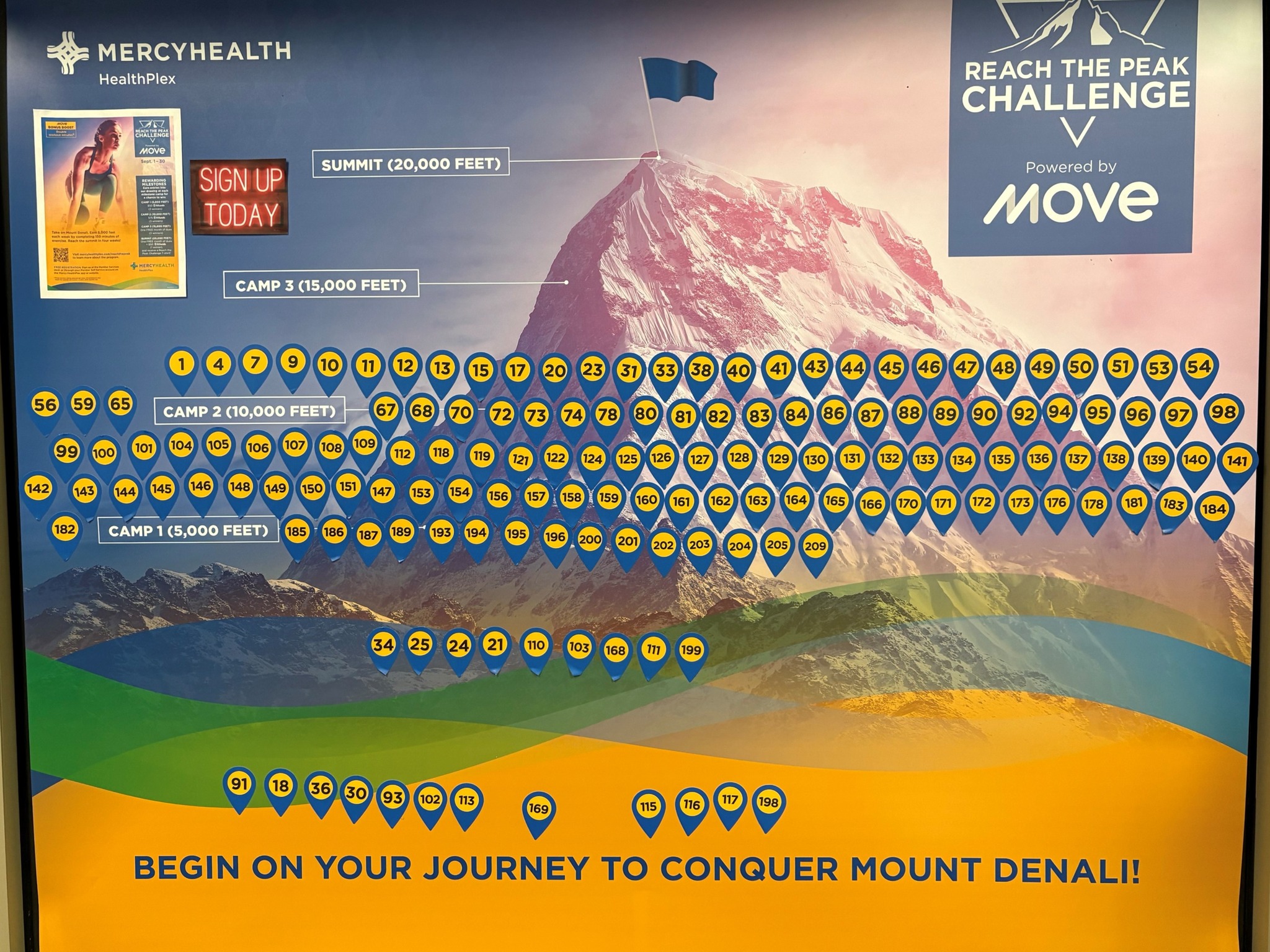 Mercy - Keep climbing! Every minute of movement gets you closer to 