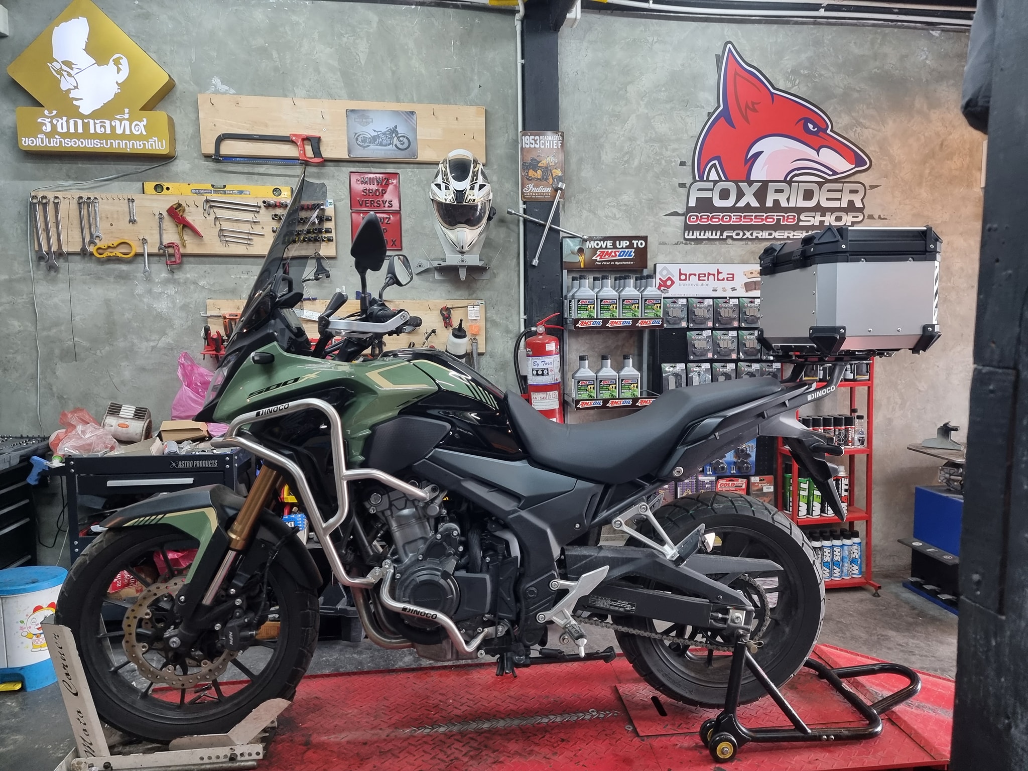 Fox Rider Shop - 🦊 CB500X จากสระบุรี เข้ามาจัดชุดแคชบาร์... | Facebook