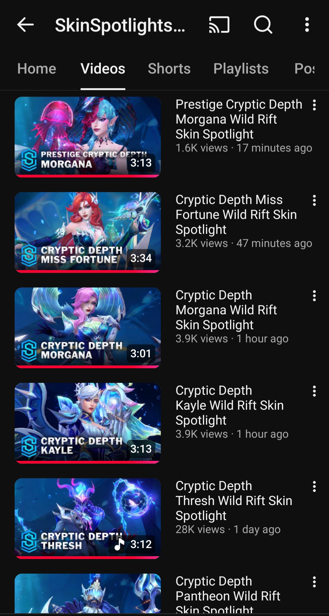 Cryptic depths videos are now live. | Facebook