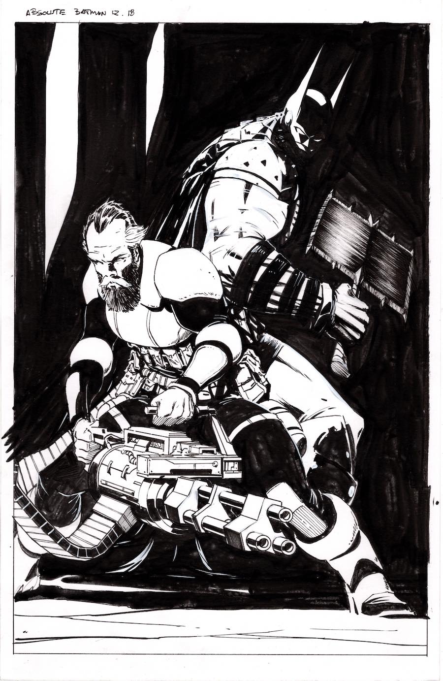 Absolute Batman #6 original art by Nick Dragotta sold