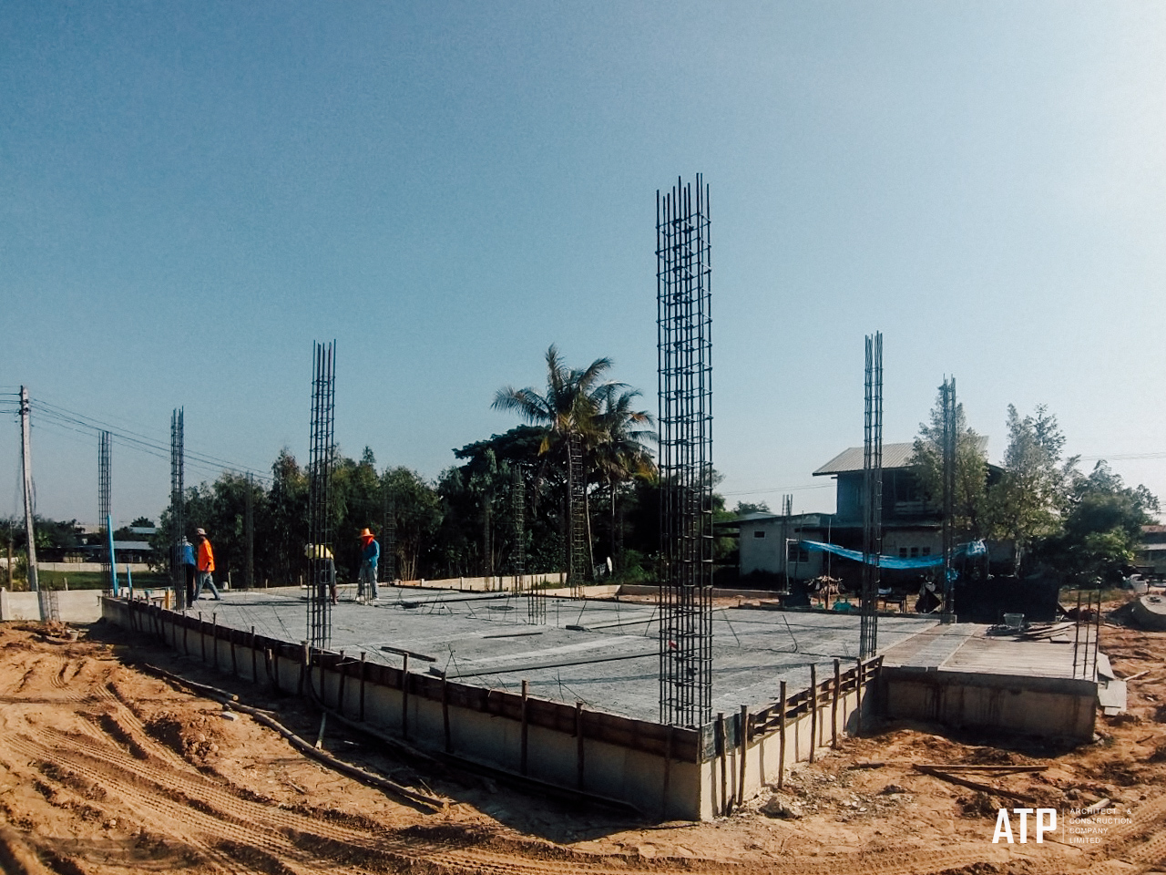 ATPAC - งานเทพื้นชั้น 1 Project : Private Residence Design...