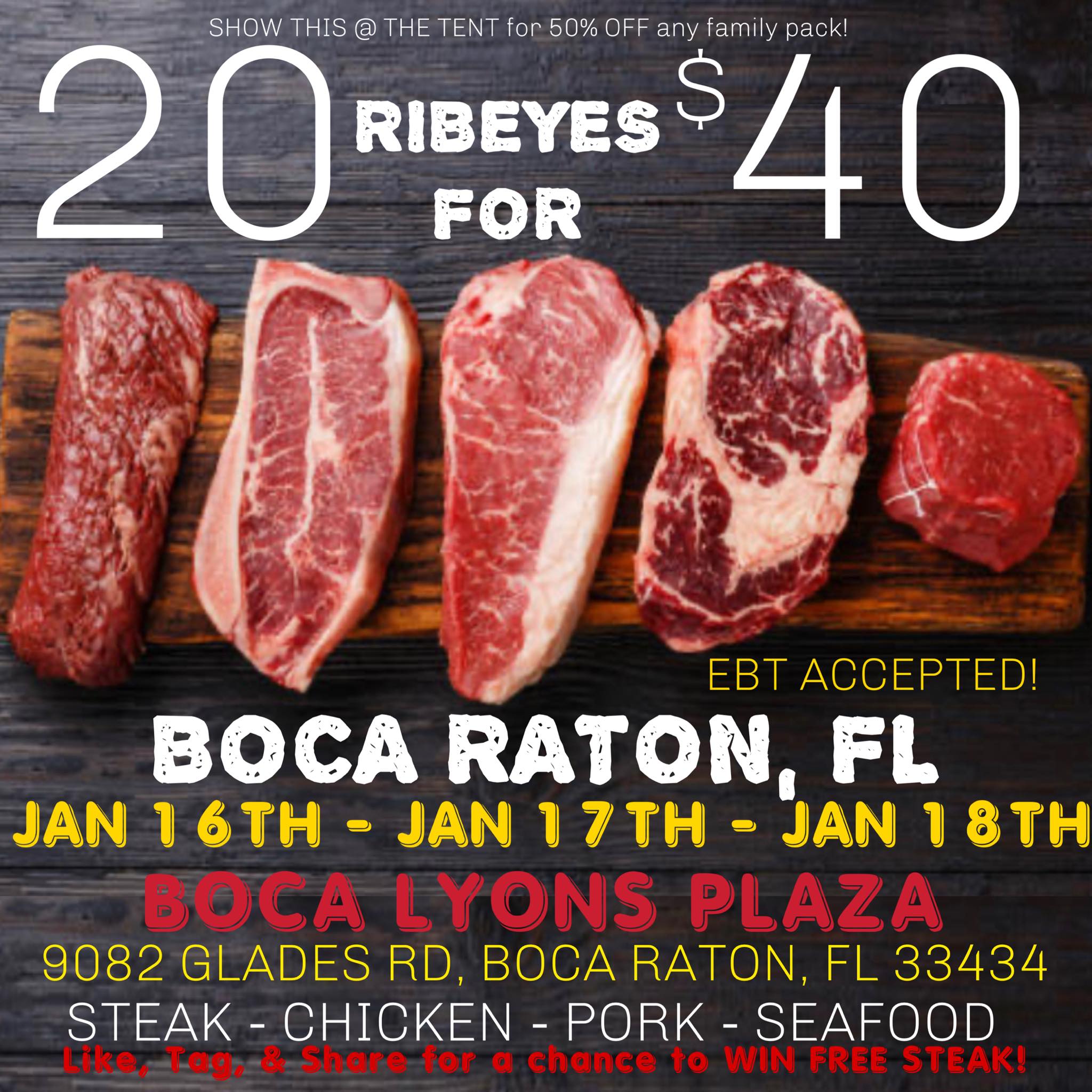 BOCA RATON, FL... 20 RIBEYES $40... - Essential Foods Direct | Facebook