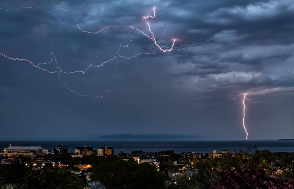 Rusty - *Thunder Bay* A stacked image of lightning strikes in my ...