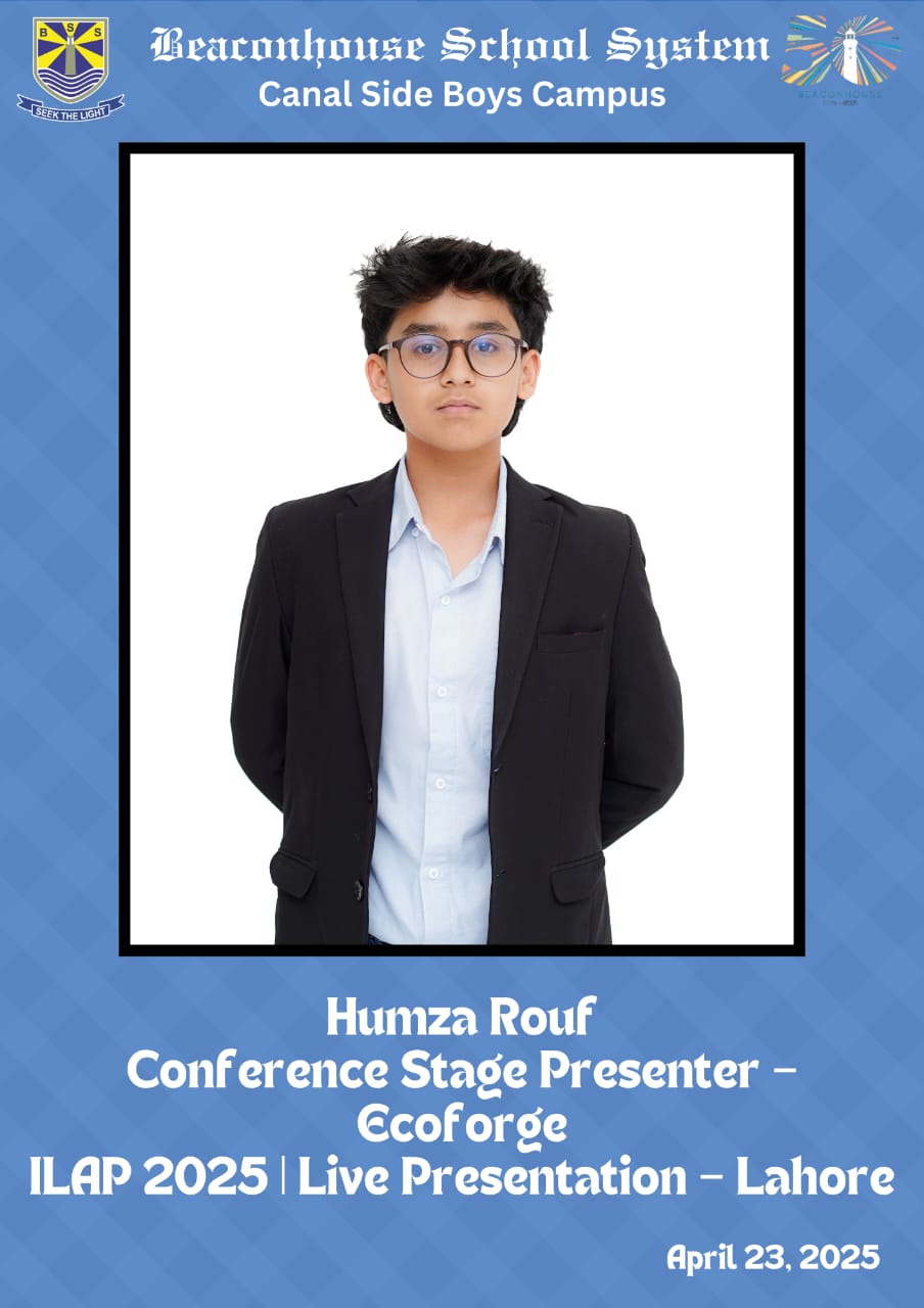 Beaconhouse - We are excited to announce that Humza Rouf, a standout ...
