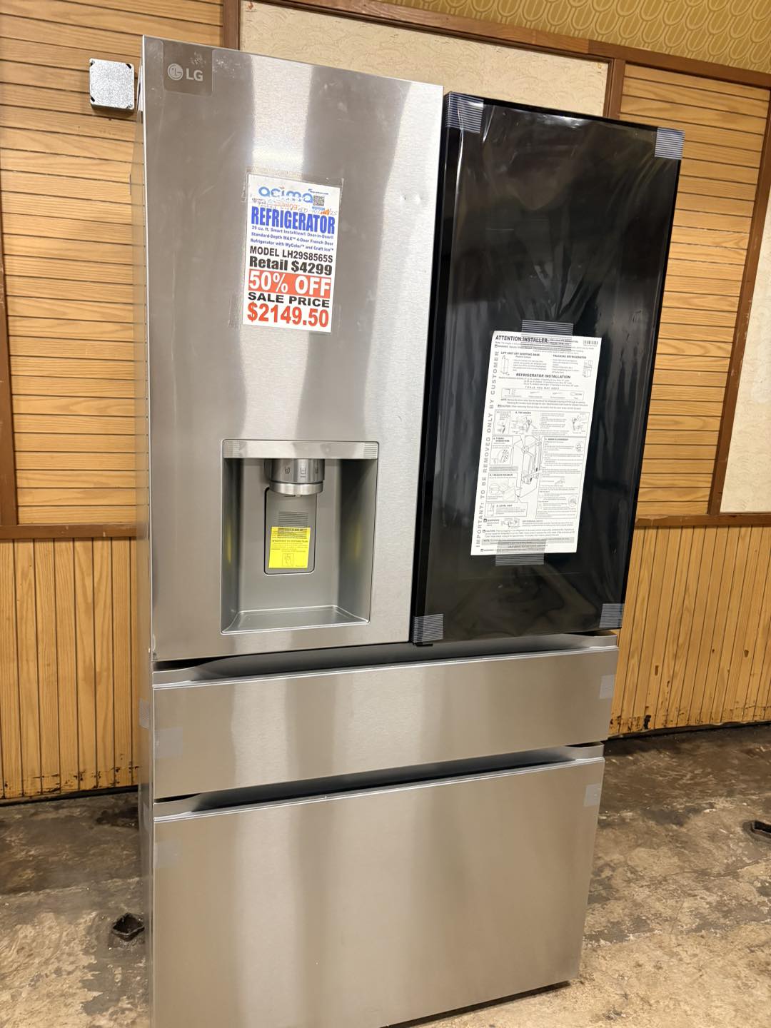 LG refrigerator 50% off at Salvage World of Gulfport