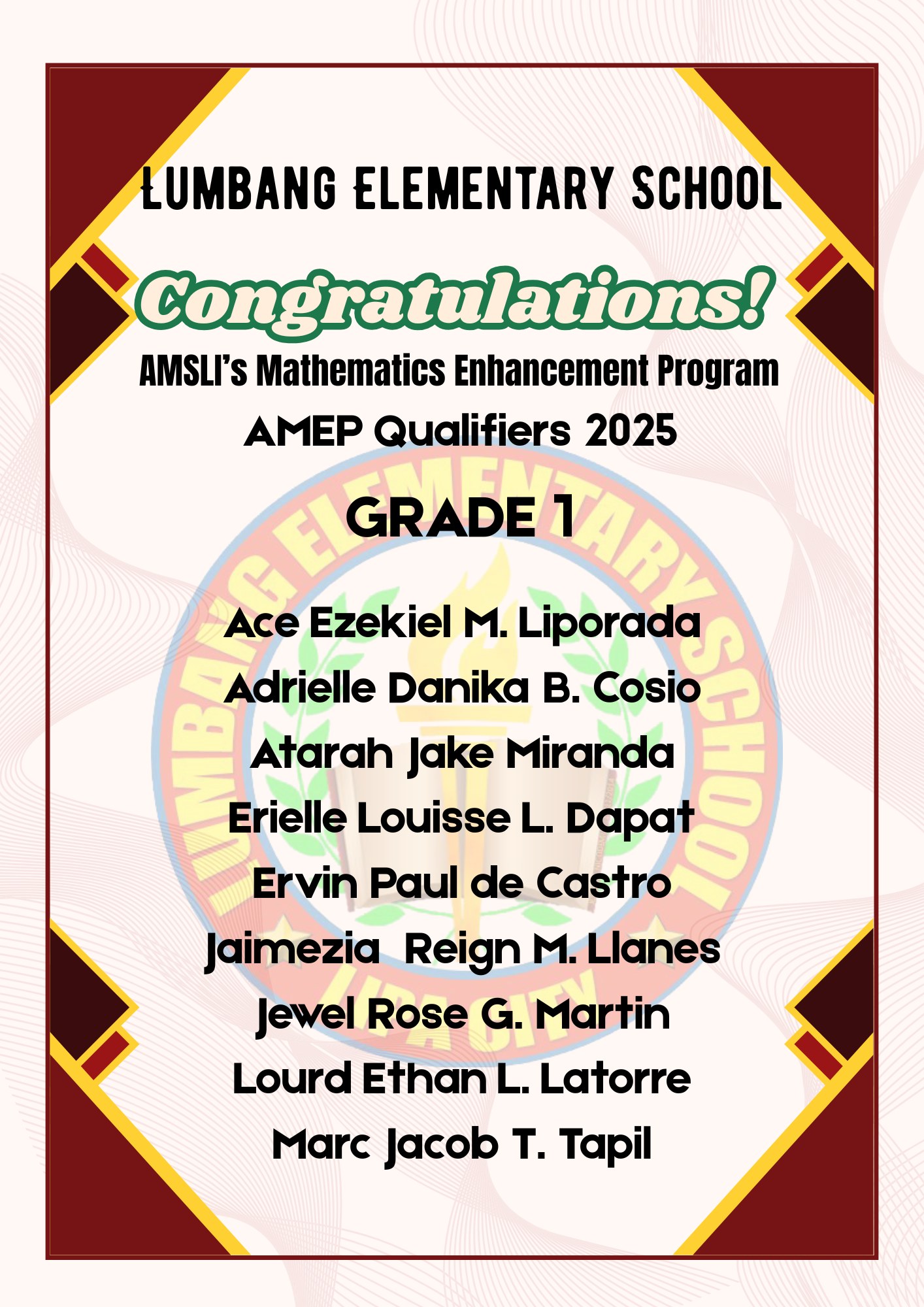 LES proudly... - DepEd Tayo Lumbang ES - Lipa City | Facebook
