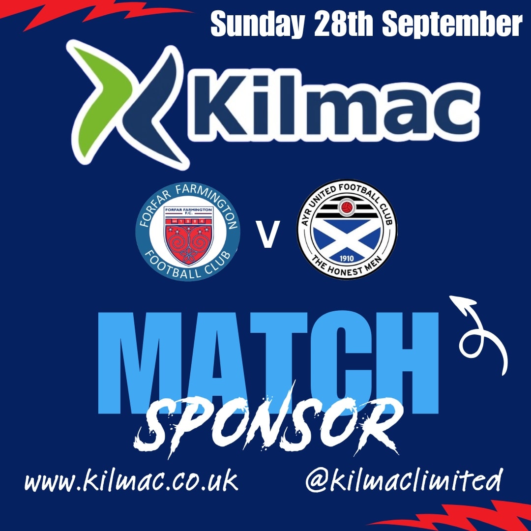 Forfar - 💙⚽️ Matchday Sponsor Announcement ⚽️💙 We are delighted to ...