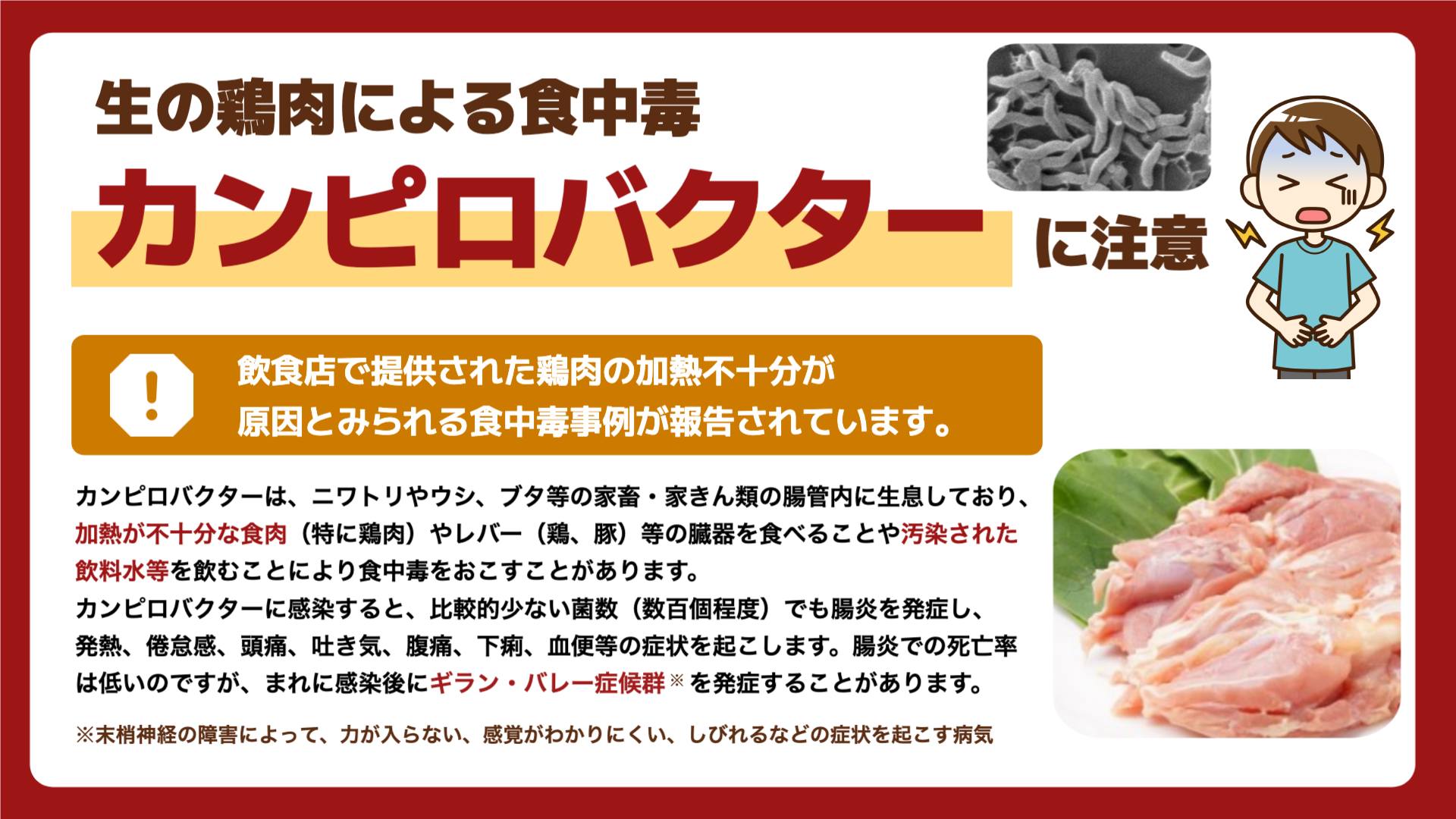 生 の 鶏肉 食中毒