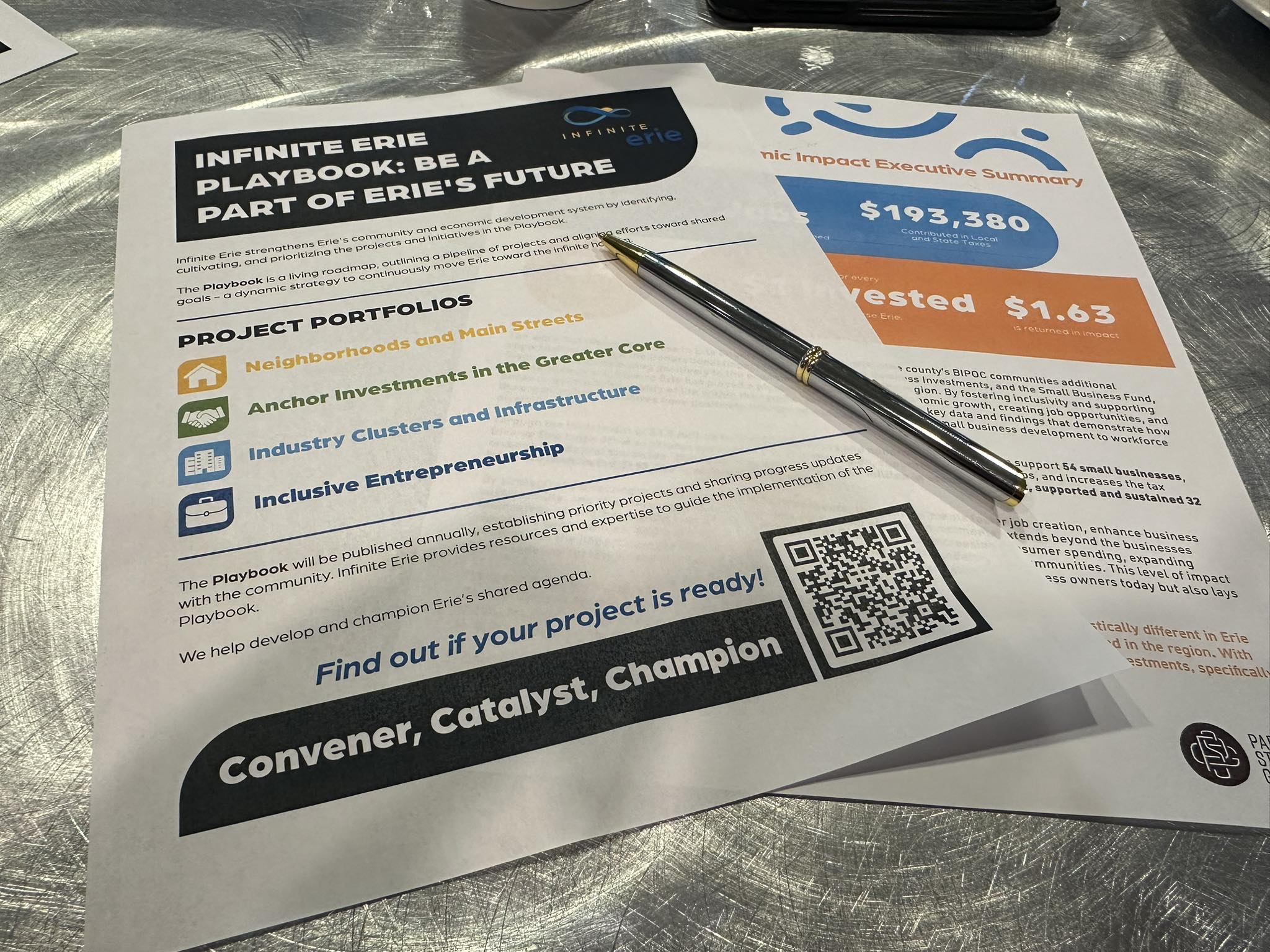 メタルK
巻来功士
サイン入りお皿 Erie community playbook for a stronger future