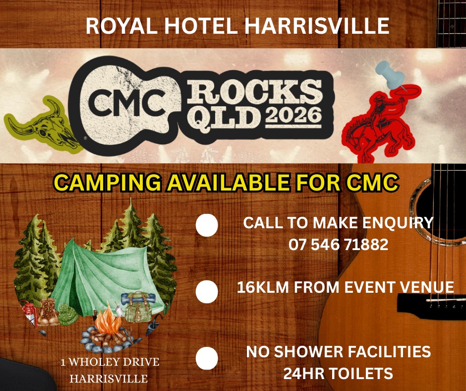 Country Music Events | 🎶⛺ **CMC Rocks 2026 – Camping at the Royal Hotel ...