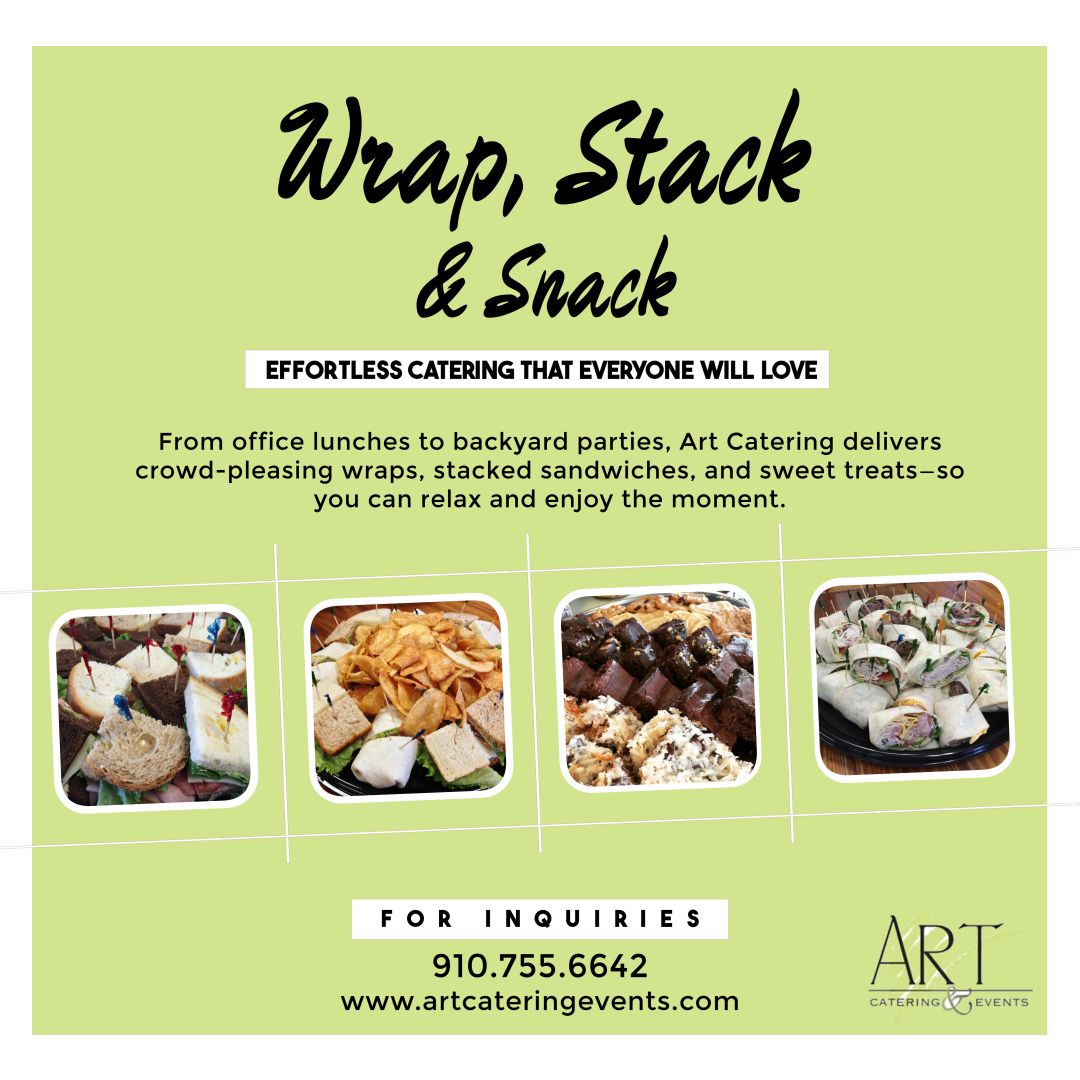 🥪 WRAP, STACK & SNACK! 🍪 Whether... - ART Catering & Events | Facebook