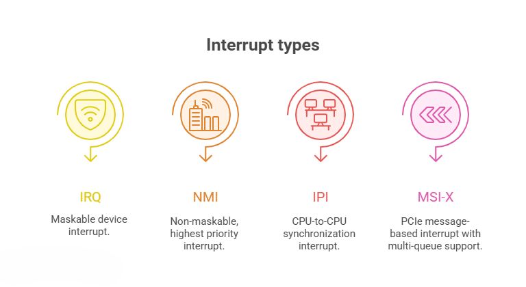VLSI - 📌 𝗜𝗥𝗤 𝘃𝘀 𝗡𝗠𝗜 𝘃𝘀 𝗜𝗣𝗜 𝘃𝘀 𝗠𝗦𝗜-𝗫: Không phải tất cả các interrupt ...