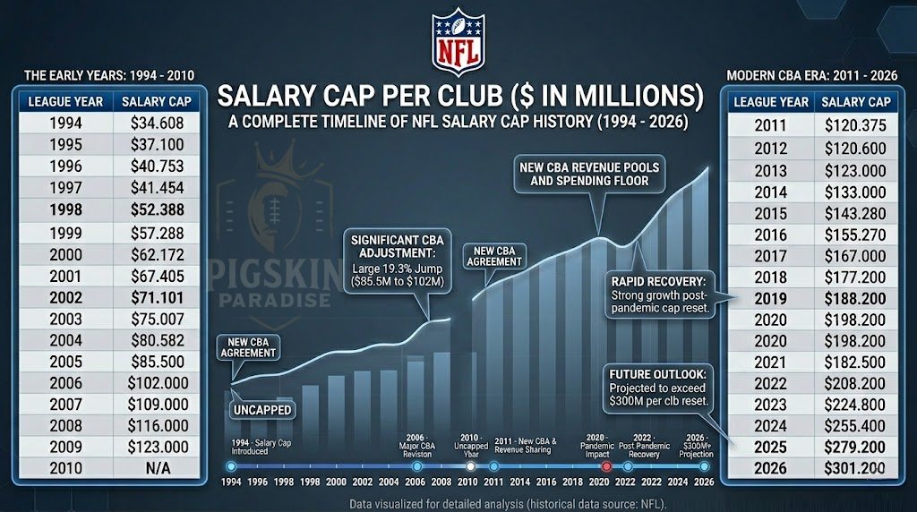 The Burgundy - All 32 NFL teams were informed today that the salary cap ...