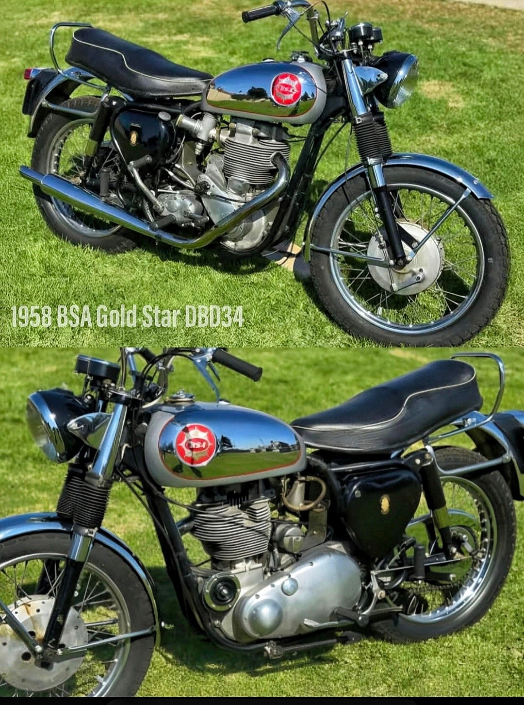 1958 BSA GOLDSTAR DBD34 💙🇬🇧💙 The 1958 BSA Gold Star DBD34 is