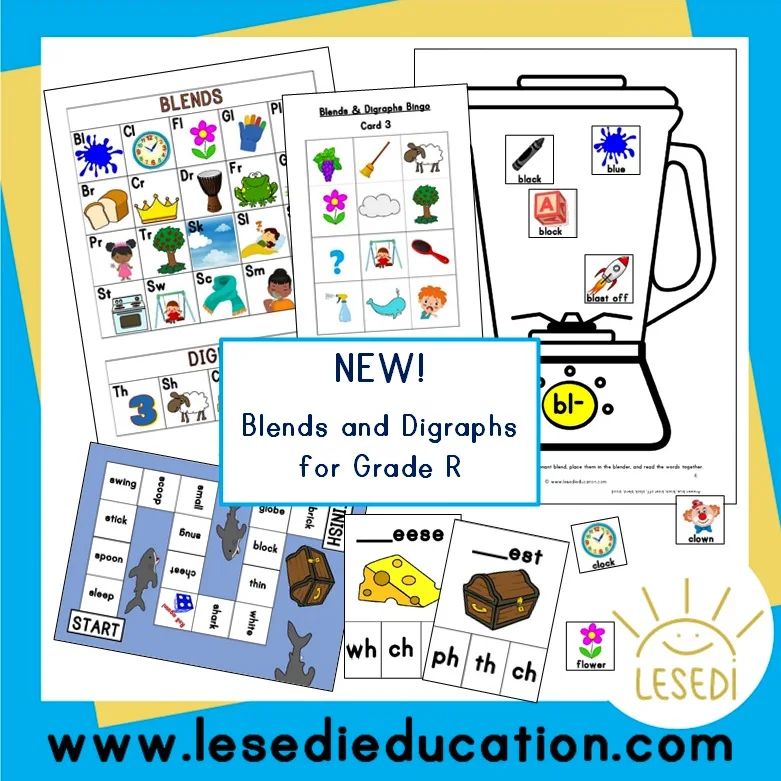NEW! Blends and Digraphs... - Lesedi Educational Materials