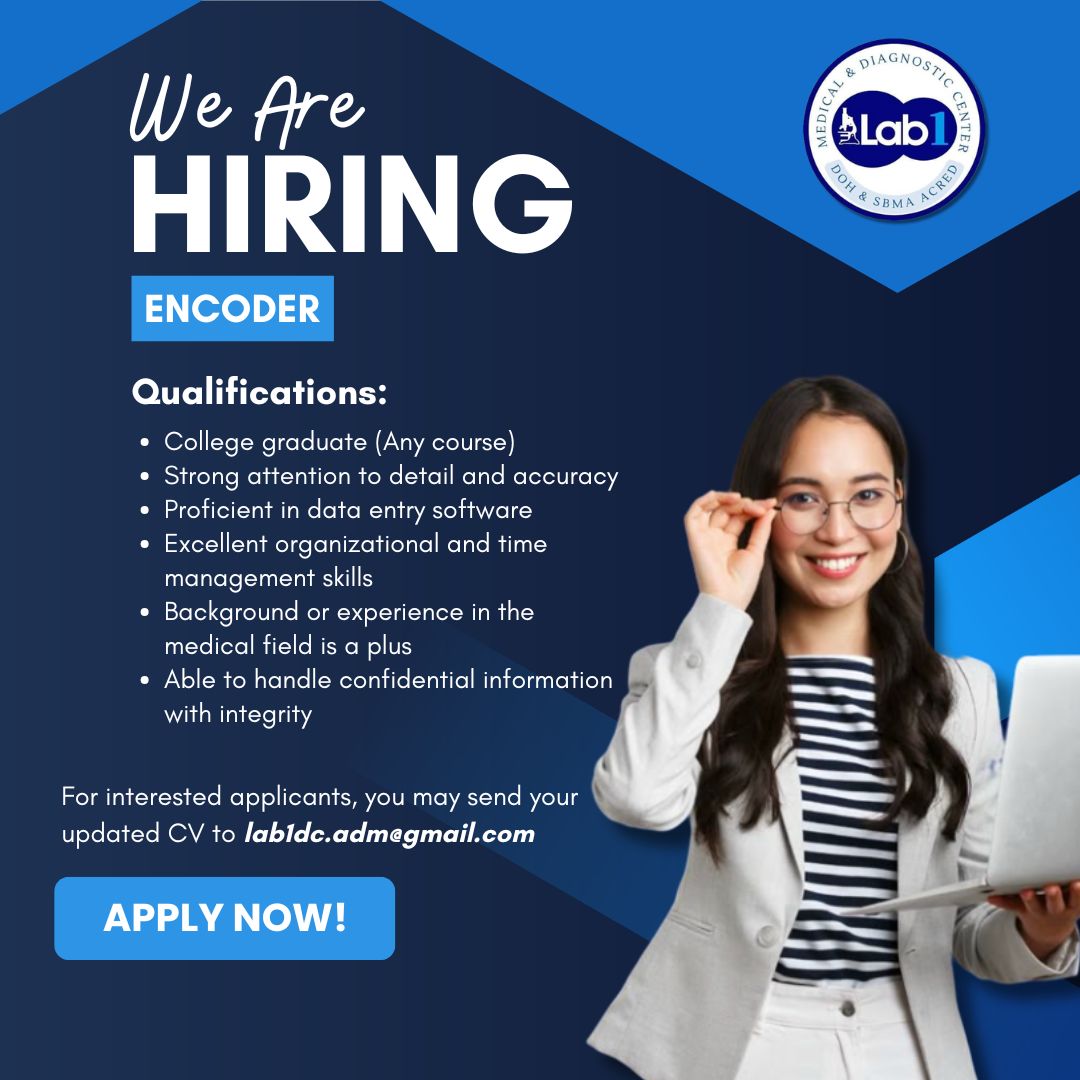 WE ARE HIRING!!... - LAB1 Medical and Diagnostic Center | Facebook