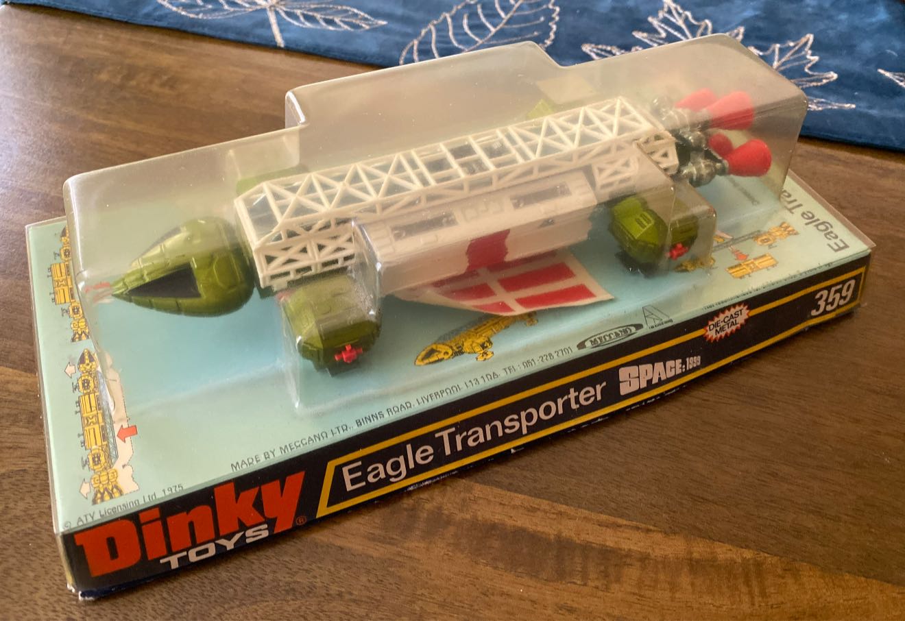 The Dinky Toys Eagle Freighter (white). Less desirable in this