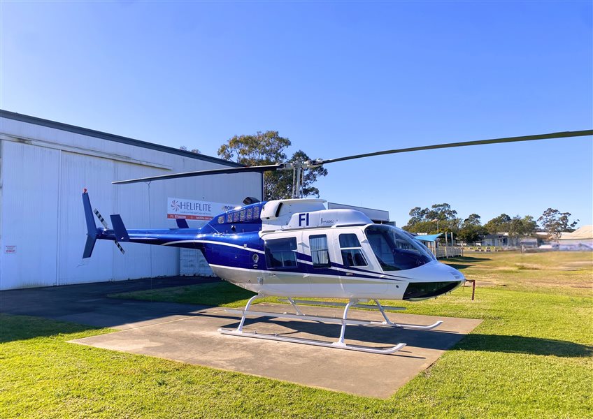 A fifty years old image of Bell 206A Jet Ranger N1368X (s/n 7