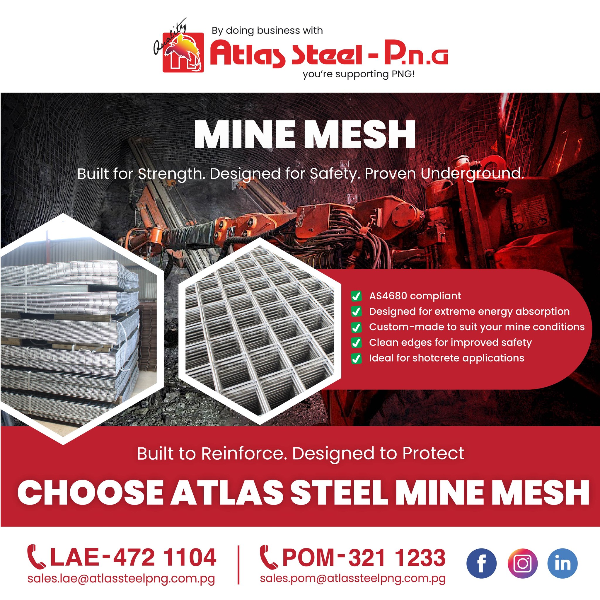 Atlas - 👉Ready for the toughest underground conditions? Atlas Steel PNG ...