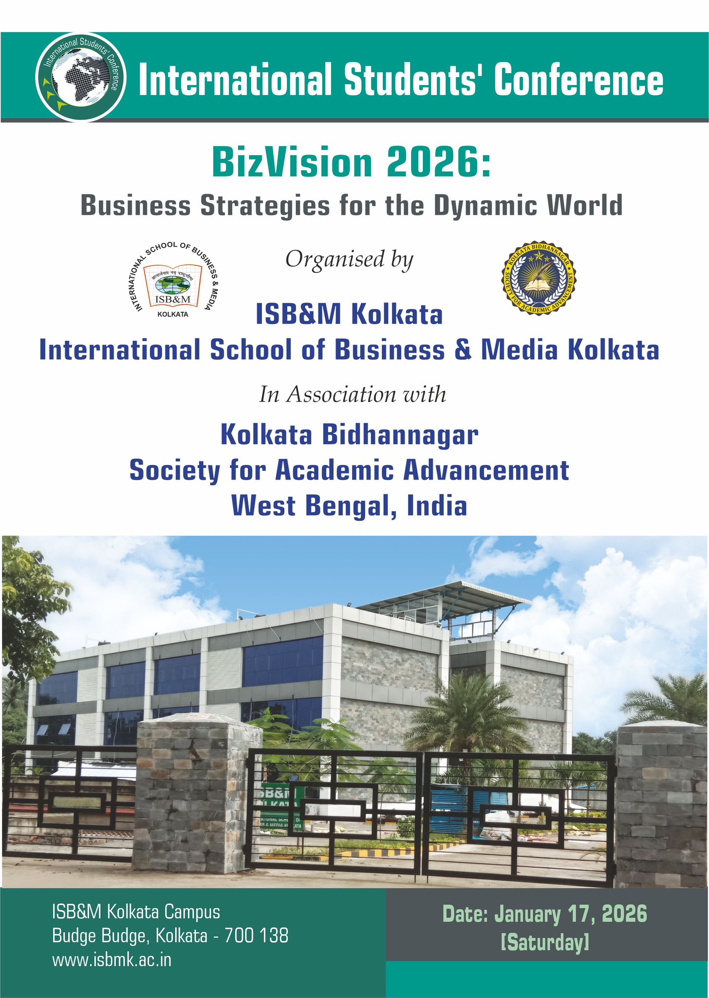 ISB&M-Kolkata - 📢 ISB&M Kolkata x KBSAA Presents 🌍... | Facebook
